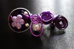 Barrette violette : 6 €