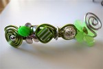 Barrette vert anis