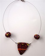 Collier Fimo cable fin (9 €) soldé 5 €