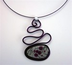 Collier perle violette (9€)