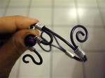 Bracelet violet et argent