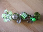 Barrette cheveux vert anis
