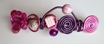 Barrette rose : 6 €