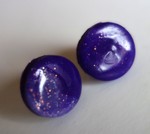 Boucles clous violettes : 5 €