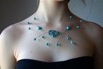 Collier "constellations" turquoise