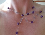 Collier constellations violet