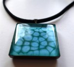 pendentif prisme turquoise