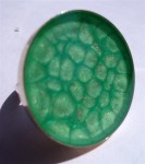 Bague prisme émeraude et résine