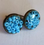 Boucles d'oreilles perles en inclusion