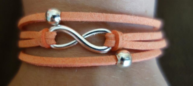 bracelet infini corail