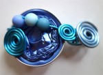Barrette 5 cm bleue