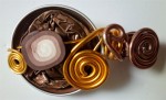 Barrette marron 58 mm